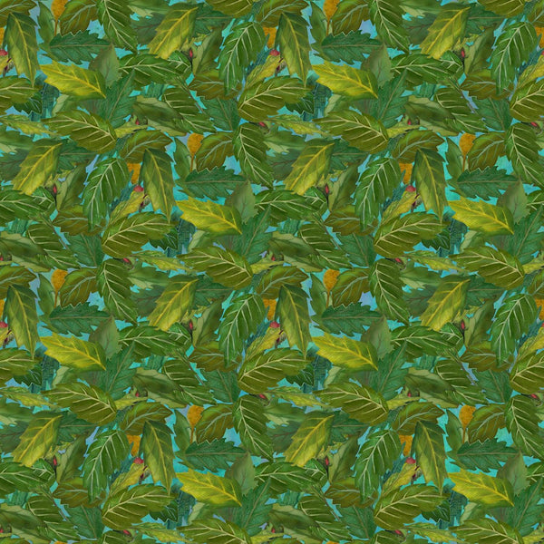 Charisma, Green Leaves on Teal