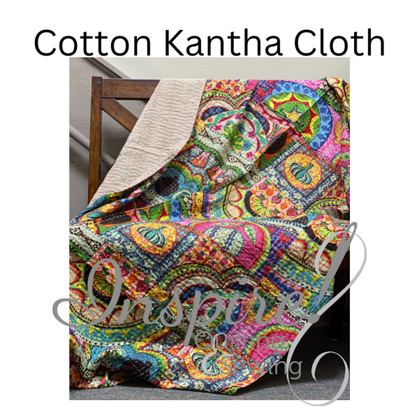 Cotton Kantha Throws - Bohemian