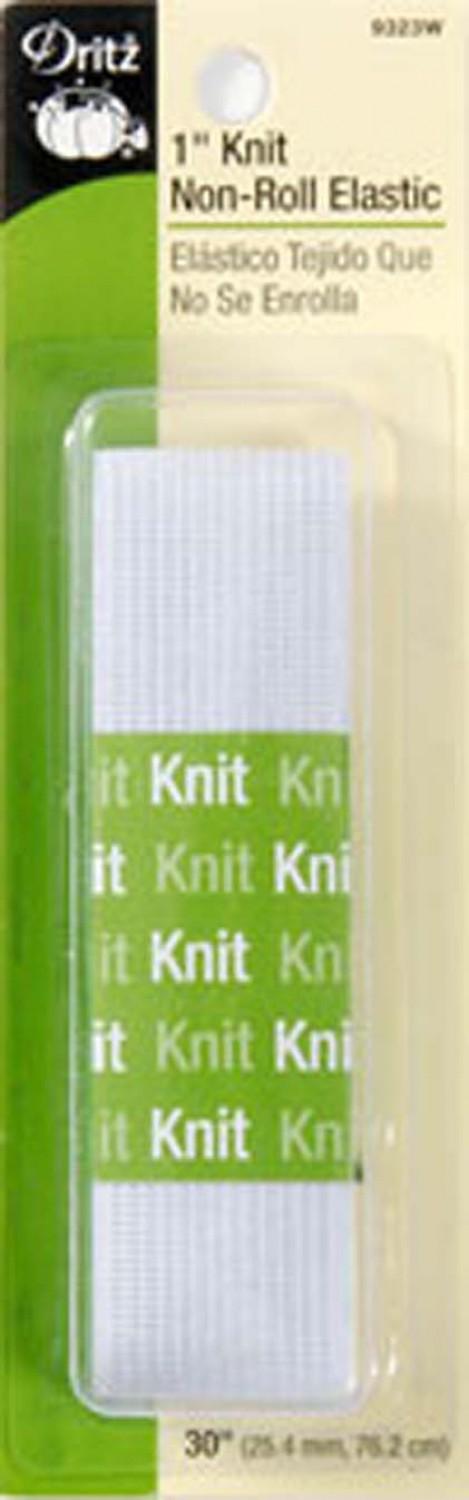 1" Knit non-roll elastic