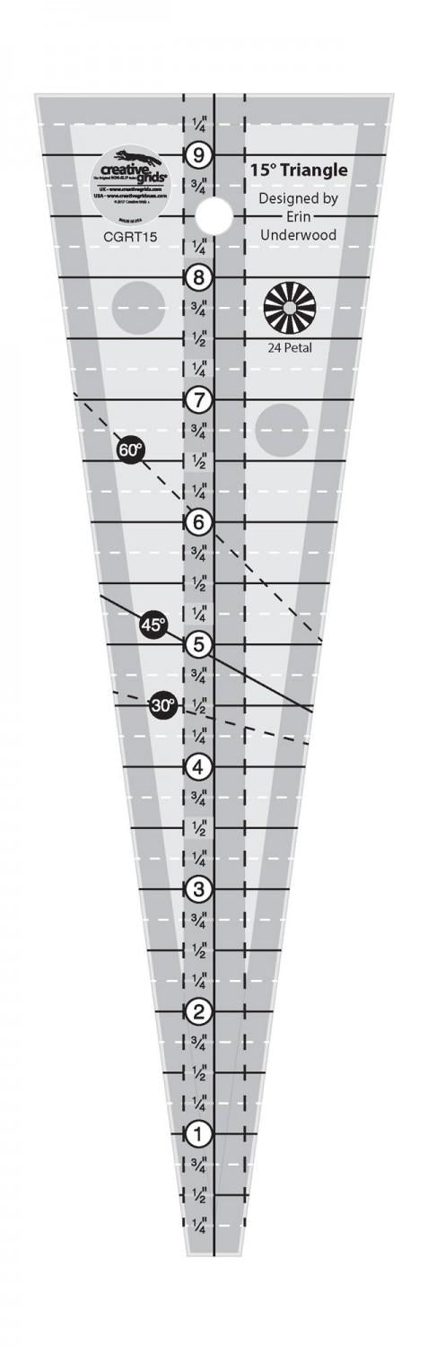 CGR 15 Degree Triangle Ruler