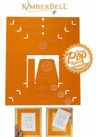 Orange Pop Ruler Set/ Rectangular