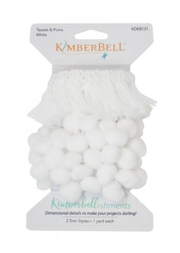 KB Tassels and Poms - White