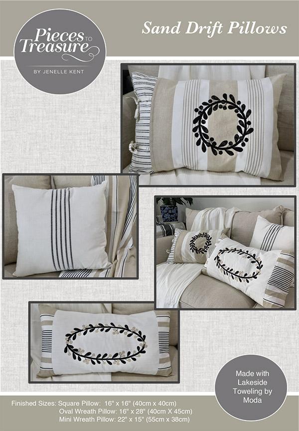 Sand Drift Pillows by Pieces to Treasure