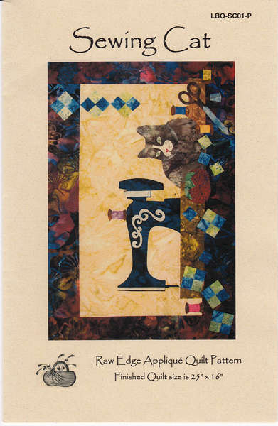 Sewing Cat by Laundry Basket Quilts