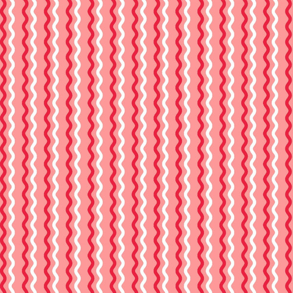 Kimberbell,  Red, Wavy Stripe