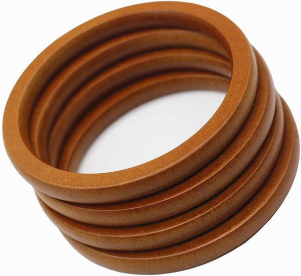 Bag Handles, 5.5in Round Wood