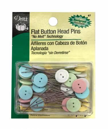 Flat Button Head Pins  "No Melt"