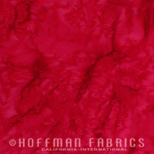 Hoffman, Bali Watercolors,  Red