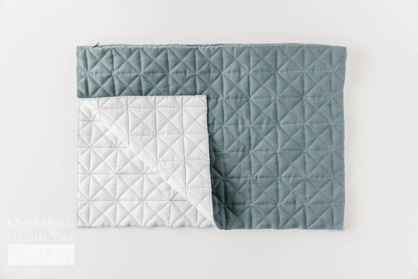 Kimberbell, Quilted Pillow Blank - Patriot Blue Linen