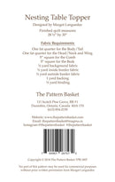 Nesting Table Topper Pattern