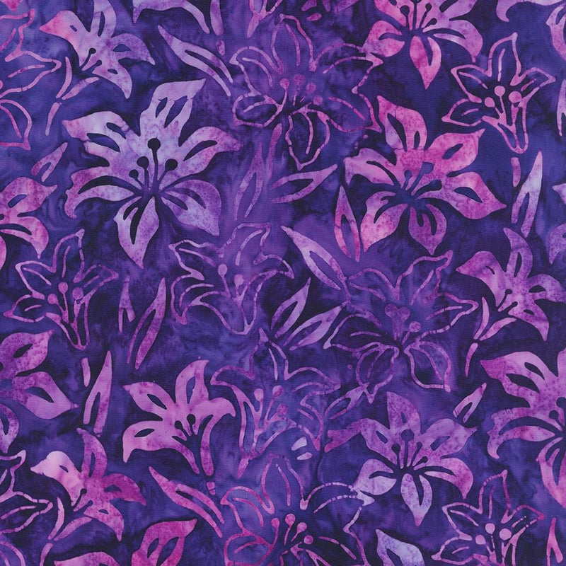 Lily Bella Batik, Purple Lilies