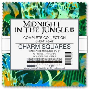 Midnight In The Jungle, Charm Square Set