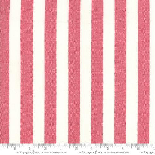 Moda Toweling, 920 280, Natural & Red Stripes