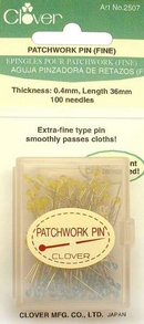 Patchwork Glasshead Pin Size 30 - 1 1/2in 100ct