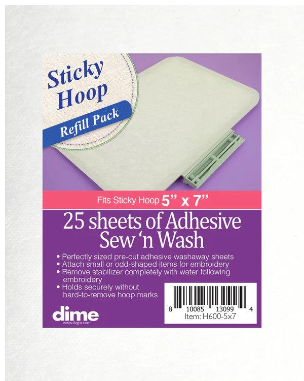 Peel & Stick, for Sticky Hoop, 5X7 Sheets