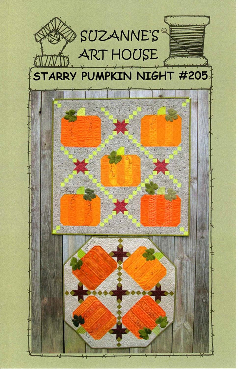 Starry Pumpkin Night Quilt Pattern