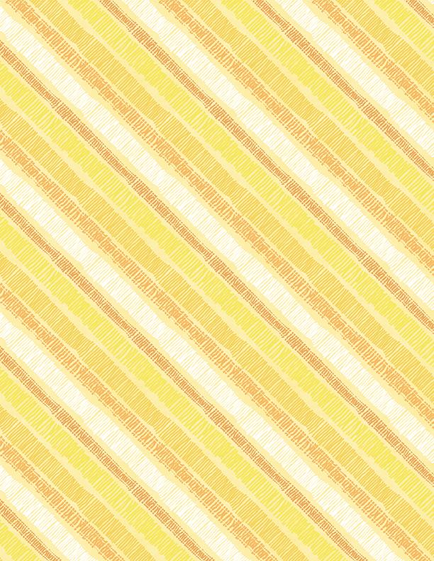 Sunflower Sweet, Diagonal Stripe, Yellow