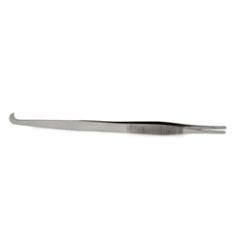 Surgical Stainless Steel Tweezers- Straight with Hook