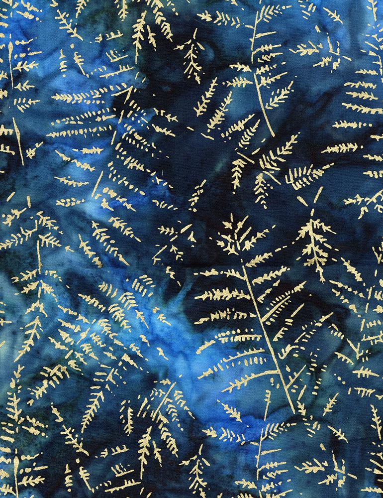 Tonga Batiks,  Metallic Blue, BM8857, Wizardry