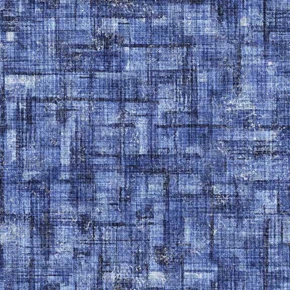 Treasured by QT Fabrics, Textured Crosshatch, Blue