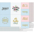 Tulip Cottage, Zipper Pouch & Tote Panel