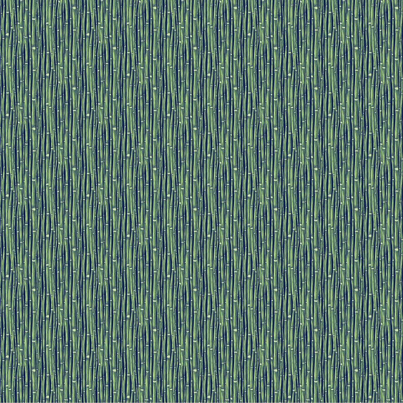 Waters Edge, Tiny Bamboo Stripe, Green