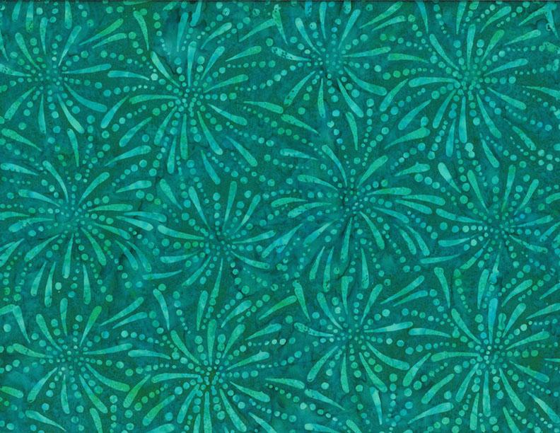 Wilmington Batiks, Turquoise Splash Stars