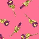 Windham Fabrics, Happy Chance, Single Stems - Pink
